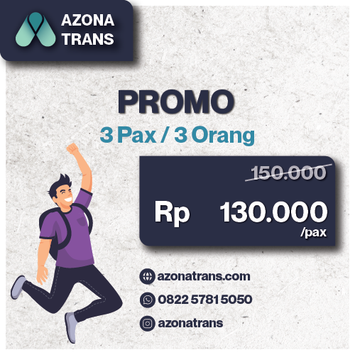 Promo Travel Malang Juanda Surabaya untuk 3 pax